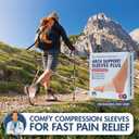 Dr. Frederick's Original Arch Support Sleeves Plus - 2 ct - Pain Relief for Flat Feet & Fallen Arches - Men & Women - Large/XL