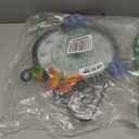 Indoor Outdoor ThermometerLarge Wall-Mounted Thermometer with Humidity, Easy to Read Decorative Outside Thermometer for Patio, Garden, No Require Batteries(Black)