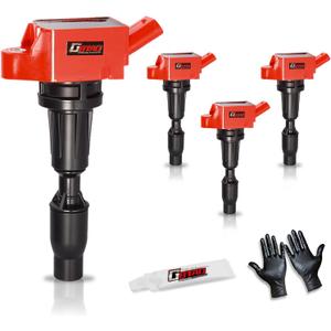 Set of 4 Upgraded Ignition Coil Pack for 2.0L 2.4L 2015 2016 2017 2018 2019 Hyundai Sonata Santa Fe Tucson Genesis Kia Optima Sorento, for Sportage Stinger Replaces UF764 273002GGA0
