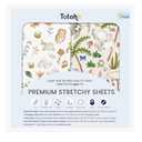 TotAha Changing Pad Cover, Buttery Soft Diaper Changing Pad Covers for Girls Boys, Super Stretchy Jersey Knit Changing Table Covers, 5'' Deep Pocket, 2 Pack (Happy Zoo & Jungle)