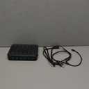 CREATIVE DESIGN 50W 6 Ports Multi Charger Station with 6 Charging Cables, USB Charging Dock for Multiple Devices, Compatible with Cellphone iPad Kindle Tablet and Other Electronic Devices (Black)