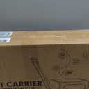 Pet Carrier with Wheels for Cat and Small Dogs: Expandable Airline Approved Rolling Cat Carrier - Cat Carrier Soft for Pets Under 25lbs Travel Plane Trip (Blue)