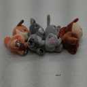 Aoriher 4 Pcs Mini Woodland Animals Plush Toys Gift 4 Inch Cute Plush Bear Rabbit Squirrel Raccoon Stuffed Keychain for Baby Shower Birthday Party Centerpiece Decor Classroom Prizes(Regular Style)