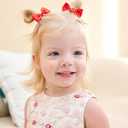 Jollybows 80 Pcs Hair Bow Tie For Girls - Baby Mini Hair Tie Bows Elastic Hair Accessories For Toddler Infant