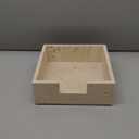 Jusmioke Travertine Marble Napkin Holder 7.5 Inches for Table,Stone Flat Napkin Dispenser for Kitchen Restaurant Dining Room Countertop Decor