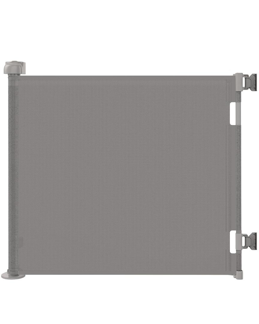 Retractable Baby Gate for Stairs & Doorways, 55" Wide x 33.6" Tall Easy Installation Mesh Dog Gate for Indoor & Outdoor Use,Pet and Dog Safety Gate for Hallways(Grey) (Gray) Retractable Baby Gate for Stairs & Doorways, 55" Wide x 33.6" Tall Easy Installation Mesh Dog Gate for Indoor & Outdoor Use,Pet and Dog Safety Gate for Hallways(Grey) (Gray)