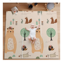 UANLAUO Foldable Baby Play Mat for Babies 6-12 Months, Foam Playmat for Floor 59 x59 Babies Kids Play Mat - Reversible Lightweight Easy Storage and Travel, Waterproof Activity Playmats for Toddlers