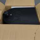 Metal Post Mount Mailboxes for Outside,Galvanized Steel,Waterproof,Medium Capacity,Red Flag Indicated,Modern Style,Mail Boxes for House Outside/Residential,Black,18.8 x 9 x 6.7 inches