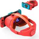 VR Headset for Nintendo Switch & Switch OLED, Upgraded Switch Virtual Reality Glasses with Adjustable Lens and Elite Strap, Labo VR Kit 3D Goggles Accessories for VR Gaming Experience (Orange&Blue)