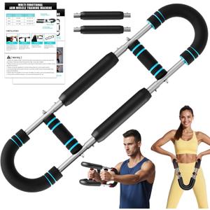 EAST MOUNT Twister Arm Trainer 20-110lb Adjustable Chest Workout Equipment for Men Women Portable Spring Resistance Muscle Builder Strength Training for Arms Chest Shoulders for Home Gym Fitness