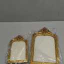 Large Two-Piece Gold Resin Jewelry Display Stand, Vintage Photo Frame Earring Holder, Velvet Necklace Storage Box, Elegant Dcor for Jewelry and Collectibles