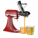 Masticating Juicer Attachment for KitchenAid Stand Mixer, Cold Press Juicer Machine, Slow Masticating Juicer Attachment with Dual Feed Chute, For KitchenAid Mixer Attachments by Gvode Black