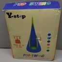 Y-STOP Kids Pod Swing Seat, Hanging Hammock Chair with Inflatable Pillow, Sensory Swing Chair with Pocket for Indoor and Outdoor (Blue Yellow)