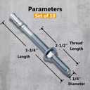 2 x Party Animals 1/4 x 3-3/4 Inch Wedge Anchor, 10 PCs Zinc-Plated Industrial Anchor Bolts for Cement, Concrete