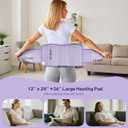 Heating Pad for Period Cramps, Upgraded Wrap Heating Pad for Back Pain Relief, Large 12''x 24''Heat Pad +26" Belt Adjustable 4 Timer 6 Heat Level Auto Shut Off, Christmas Birthday Gifts for Women Mom