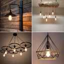 Ascher Vintage LED Edison Bulbs, 6W, Equivalent 60W, Non-Dimmable, High Brightness Warm White 2700K, ST58 Antique LED Filament Bulbs with 80+ CRI, E26 Medium Base, Clear Glass, Pack of 4