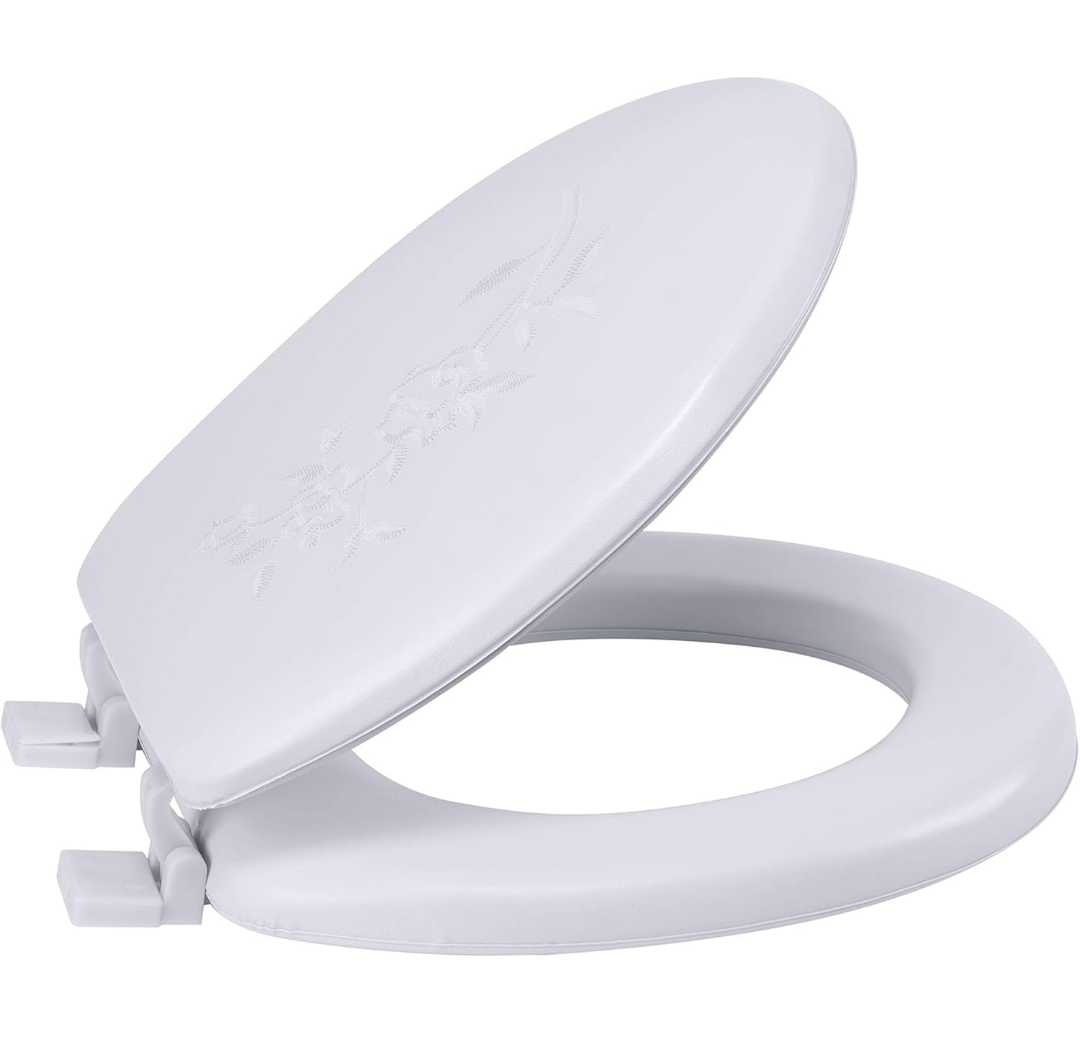 Soft Padded Toilet Seat - Embroidered
