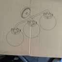 Bathroom Light Fixtures Over Mirror, Brushed Nickel Modern Vanity Lights with Milk White Glass Globe Shades 3-Light Farmhouse Wall Sconce Lighting