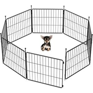 FXW MiniPaws Dog Playpen for Yard & RV Camping, Expandable 20-inch 8 Panels for Puppies and Small Dogs, Portable for Indoor and Outdoor Use