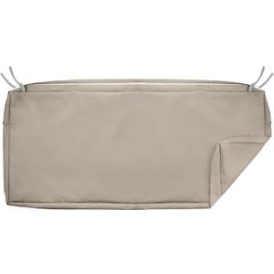 NettyPro Outdoor Bench Swing Loveseat Cushion Covers, Patio Furniture Cushion Slipcovers with Zipper, Water Resistant UV Protection, Replacement Cover Only, 45 x 18 x 3 Inch (Khaki)