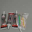 3 PCS 110ml B7000 Glue Clear with Precision Tip, Bedazzling Glue, Rhinestone Glue Set, Craft Glues with 5-Point Pen Tool, Crayon, and Tweezers, Craft Glue is Used for Nails, Jewelry, Shoes