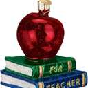 Old World Christmas Teacher Gifts Glass Blown Ornaments for Christmas Tree Apple