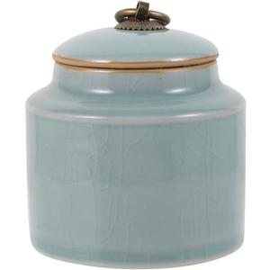 ABOOFAN Ceramic Storage Canister 13.5 Oz Porcelain Kitchen Jar with Airtight Lid for Coffee Tea Sugar Food Organization Desktop Storage Box