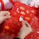 27 Sheets Chinese New Year Stickers Lunar New Year Stickers Year of The Horse 2026 Self Adhesive Stickers Spring Festival Decals Stickers for Happy Chinese New Year Decorations Party Supplies