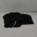 P Pothuiny 6 Pieces Queen Satin Sheets Luxury Silky Black Satin Bedding Sheet Set, 1 Deep Pocket Fitted Sheet + 1 Flat Sheet + 4 Pillow Cases