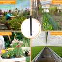 1/2-Inch Irrigation Tubing Hold-Down Anchor Stakes, 1 x 6-Inch, 32-Pack for Garden Ground Securing Hoses