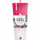 Manna Chilly Double-wall Vacuum Insulated Stainless Steel Tumbler with Splash-proof Lid and Reusable Tritan Straw - 24 Oz