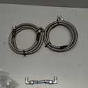 6AN 70" Transmission Fluid Oil Cooler Hose Line kit for GM Chevy Transmission 4L80E TH350 TH400 4L60E 700R4 200-4R TR6060 Ford AOD 4R100 4R70W and C5 Stainless Steel Braided PTFE Hose