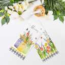 Tulip Bloom Flowers Seasonal Spring Summer Kitchen Towels,Tulip Decor Dish Towels Drying Cloth Hand Towels for Farmhouse Kitchen Bathroom,16x24 Inches Set of 2.(023)