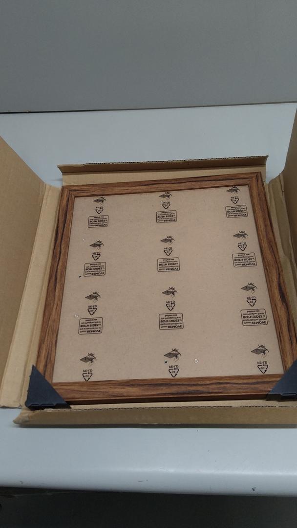 13x12 Frame Brown Farmhouse Solid Wood Picture Frame Width 1.5 Inches | Interior Frame Depth 0.5 Inches | Rustic Barnwood Brown Distressed Frame with UV Acrylic, Foam Board Backing & Hanging Hardware