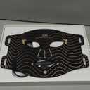 INIA Red Light Therapy Mask for Face  4 Light Modes with 850nm NIR, Red & Blue LED Light Therapy, 2600mAh Rechargeable LED Face Mask for Radiant Glow at Home, Black