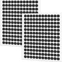 312Pcs Small Felt Pads for Coasters Bottom Dots 3/8" Felt Cabinet Door Bumpers Cushion Dots Adhesive Felts Furniture Pads Round Furniture Feet Floor Protectors for Chair Legs Hardwood Floors, Black