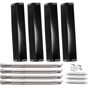 Replacement Parts for Charbroil 463211514 463211513 463211512 463211516 463211511 Classic 4 Burner Grills, 3 PCS Carry Over Tubes Carryover Tubes, 4 PCS Heat Tents Heat Shields, 4 Burners
