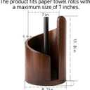 Wooden Paper Towel Holder, for countertop Decoration, Holds Mega Roll., 30 cm × 21 cm