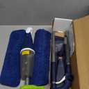 Microfiber Spray Mop for Floors Cleaning: Wet Dry Hardwood Floor Mops with 3 Washable Reusable Pads for Swiffer Powermop - Flat Mop with Sprayer for Tile Wood Laminate Vinyl Marble (Dark Blue)