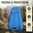 WolfWise Pop Up Shower Tent for Camping Essentials, Compact & Lightweight | Portable Instant Changing Tent with Window & Carry Bag, Privacy Dressing Room Bathroom for Outdoor, 6'3"/6'11" H, Standard: 6'3" H, 39.4" W