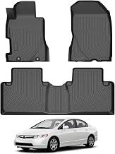 Civic Floor Mats - Car Mats for Honda Civic 2006-2011(Not Fit Coupe Model), All Weather Floor Mat for Civic Accessories, Heavy Duty Rubber Mats, Car Accessories