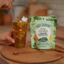 3 x Four Sigmatic Gut Health Organic Herbal Tea | Organic Lemon Ginger Tea with Probiotics & Turkey Tail Mushroom | Instant Digestive Tea | Vegan, Gluten-Free | Lemon Ginger, 24 Servings