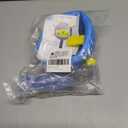 Race&Herd 6" Jolly Soccer Ball for Dogs - Tough Durable Dog Ball Toy with Straps, Pet Bouncy Herding Balls for Dogs, Floating Dog Balls with Tags for Water Fetch, BaaBaaBall (Blue)