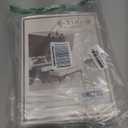 YGO 36 inch Tier Curtains for Kitchen-Thermal Insulated Blackout Grommet Top Window Tiers for Cafe (Light Grey, 2 Panels, 52 W by 36 L)