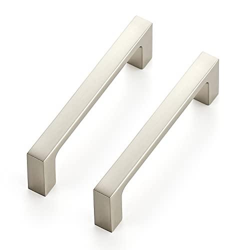 Ravinte 30 Pack Solid 3-1/2 Inch Kitchen Square Cabinet Handles Brushed Nickel Pulls Drawer Pulls Cabinet Hardware Kitchen Handles