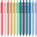 Mr. Pen- Retractable Cute Gel Pens for Journaling, 12 Pack, Assorted Color, 0.7 mm, Pastel Barrels, Smooth Writing Aesthetic Pens for Women