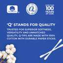5 x Q-tips Cotton Swabs, Original, For Home, First Aid and Beauty, 100% Cotton, 500 Count