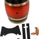 Alipis Small Wooden Beer Dispenser with Stand and Tap Capacity for Home Bars Parties and Restaurants Craftsmanship for Serving Beverages