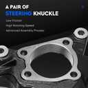 Front Left&Right Steering Knuckle Fit for Subaru Forester 2009-2014, for Impreza 2008-2014, for Legacy 2005-2014, for Outback 2005-2014, for WRX 2012-2014, for 698220 698221, Driver&passenger side