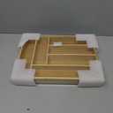 Juvale Bamboo Silverware Organizer for Drawer, Kitchen, 6 Slot Utensil Tray